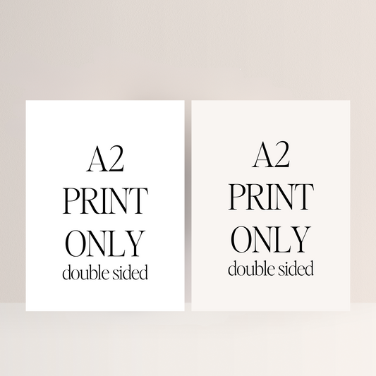 A2 (420x594mm) Double Sided Print Service