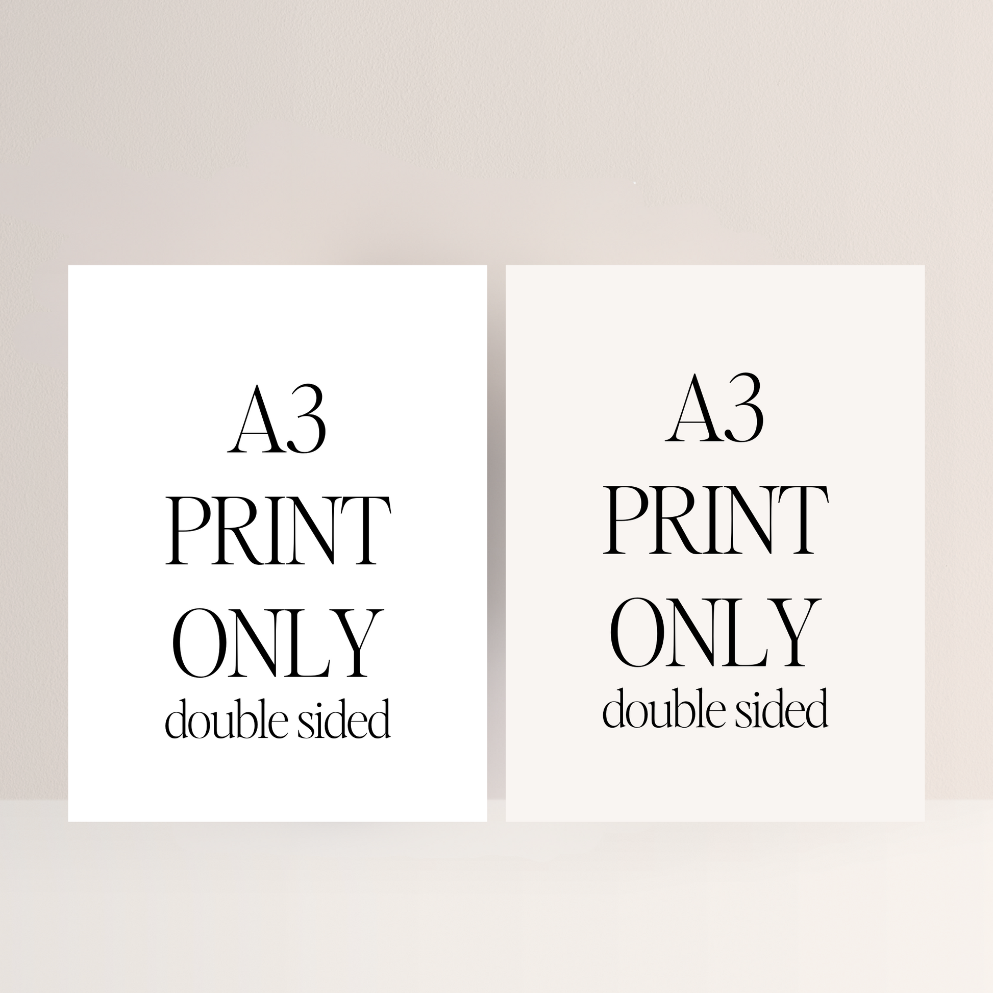 A3 (297x420mm) Double Sided Print Service