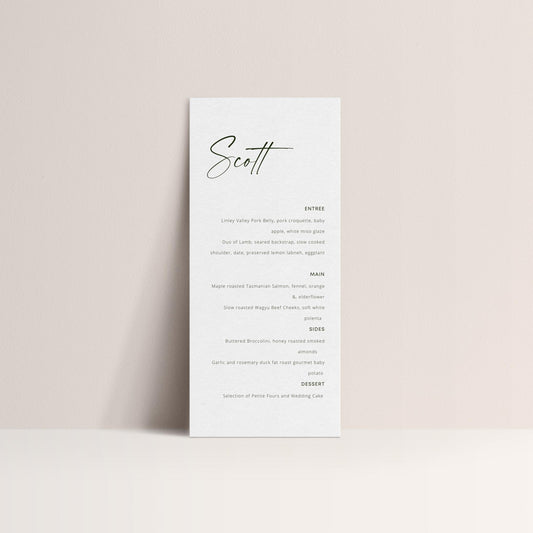 Custom | Guest Menu