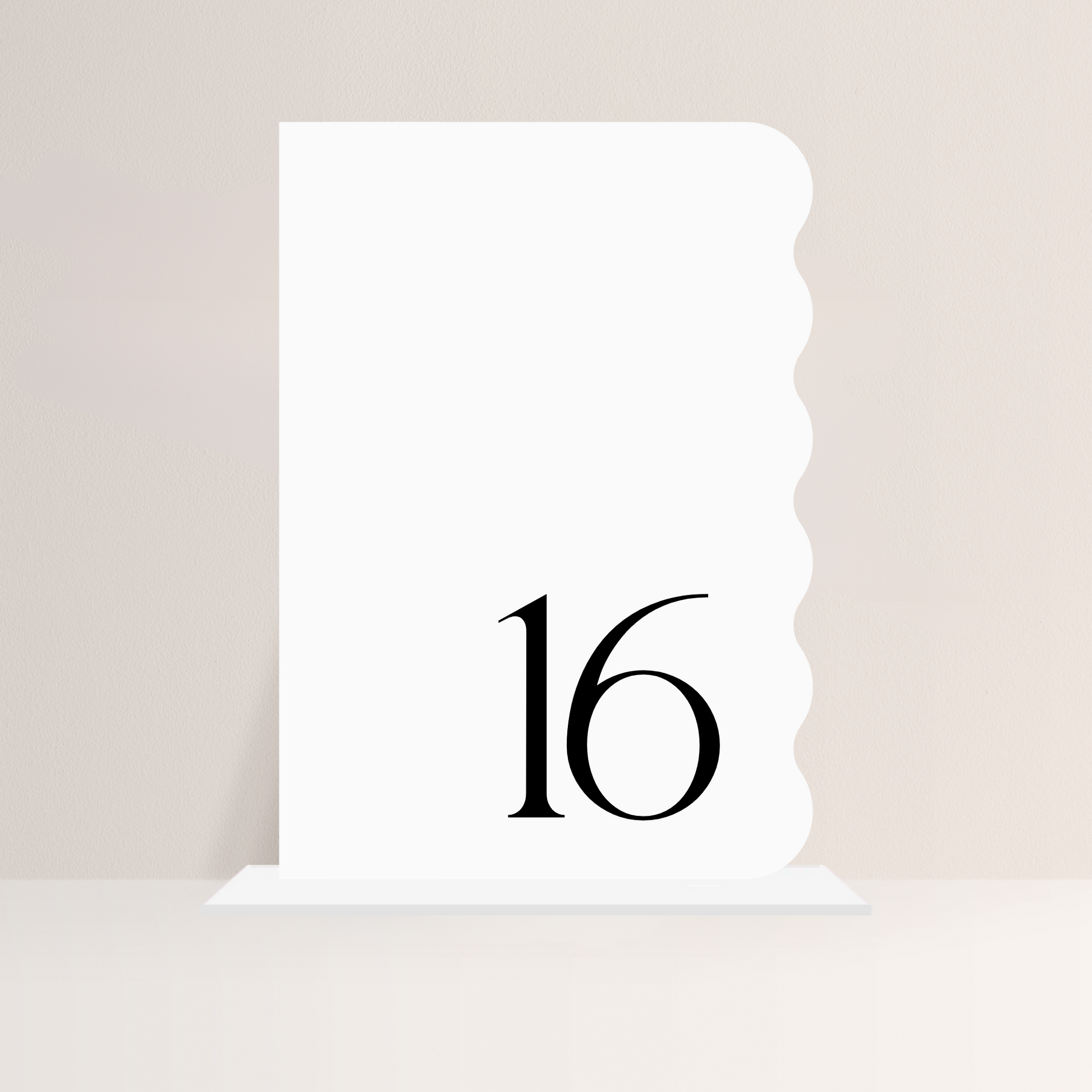 No. 1 Acrylic Table Number Set - DIY