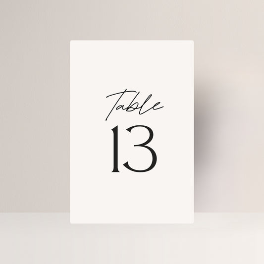 Bonito Table Number Set