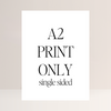 A2 (420x594mm) Single Sided Print Service