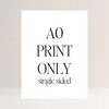 A0 (841x1189mm) Single Sided Print Service