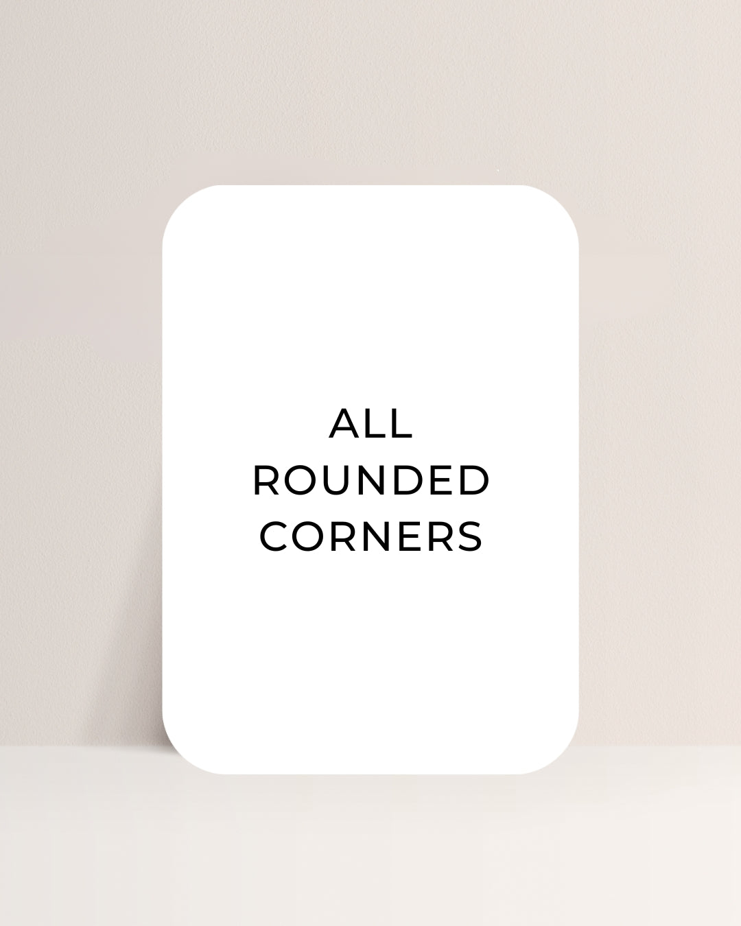 A4 (200mm x 290mm) All Rounded Corner Blank Acrylic