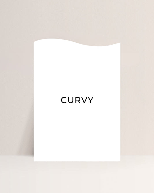 A6 (105mm x 148mm) Curvy Blank Acrylic