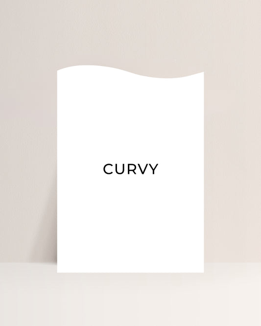 A4 (200mm x 290mm) Curvy Blank Acrylic