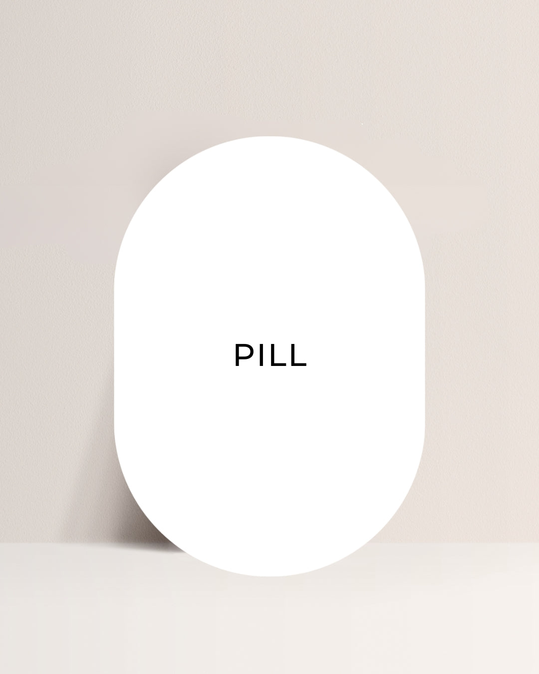 A6 (105mm x 148mm) Pill Blank Acrylic