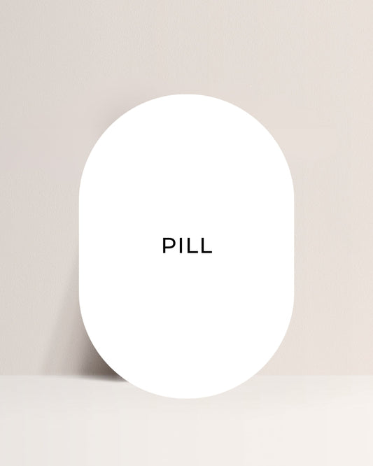 A6 (105mm x 148mm) Pill Blank Acrylic