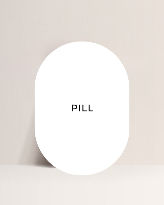 A4 (200mm x 290mm) Pill Blank Acrylic