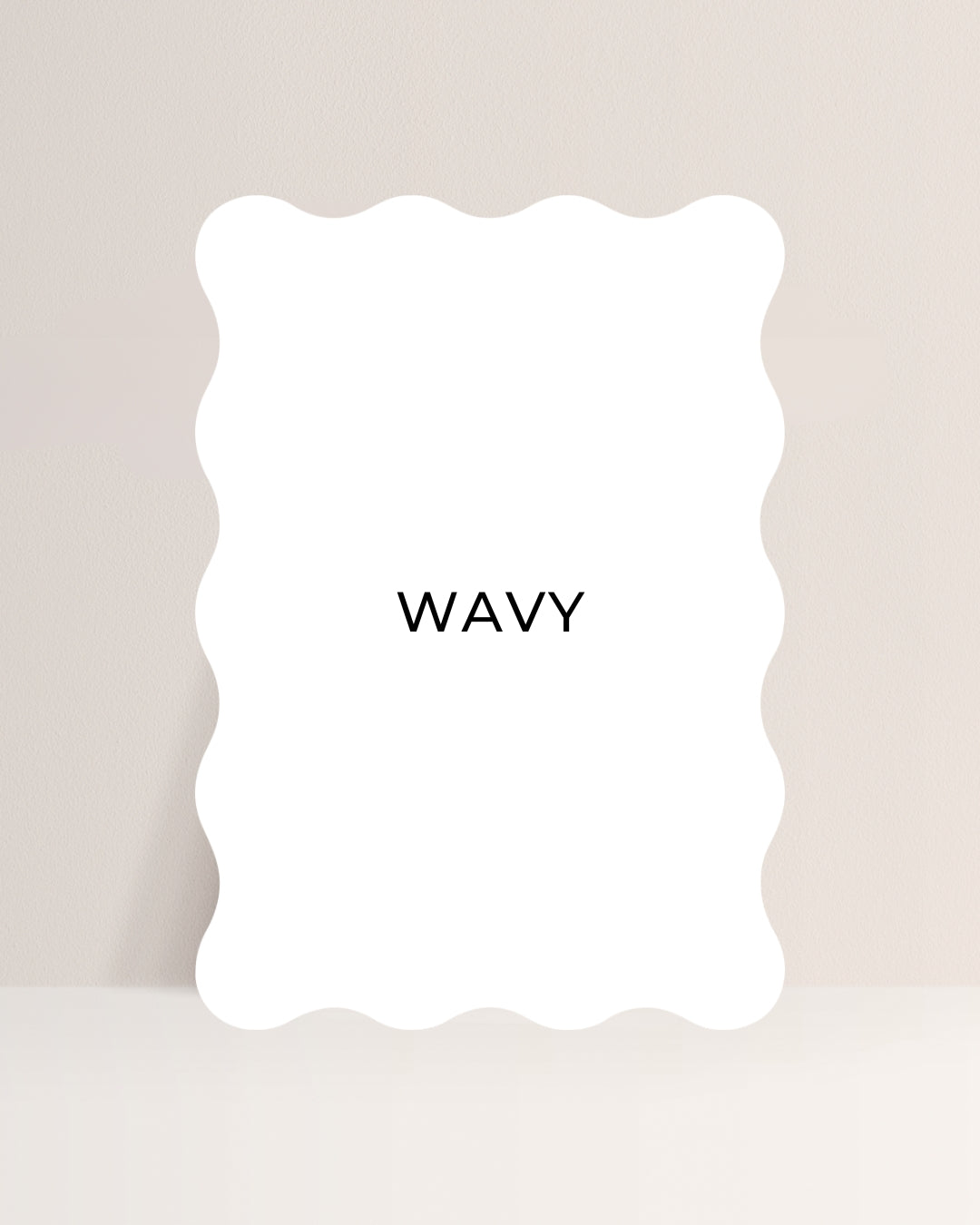 A4 (200mm x 290mm) Wavy Blank Acrylic