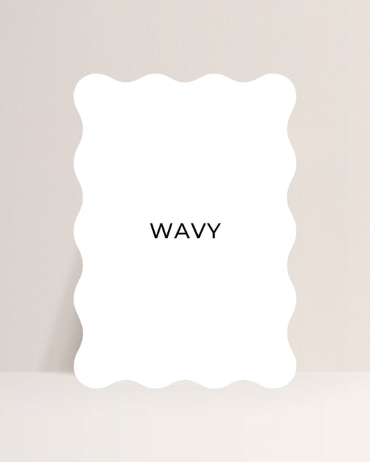 A6 (105mm x 148mm) Wavy Blank Acrylic