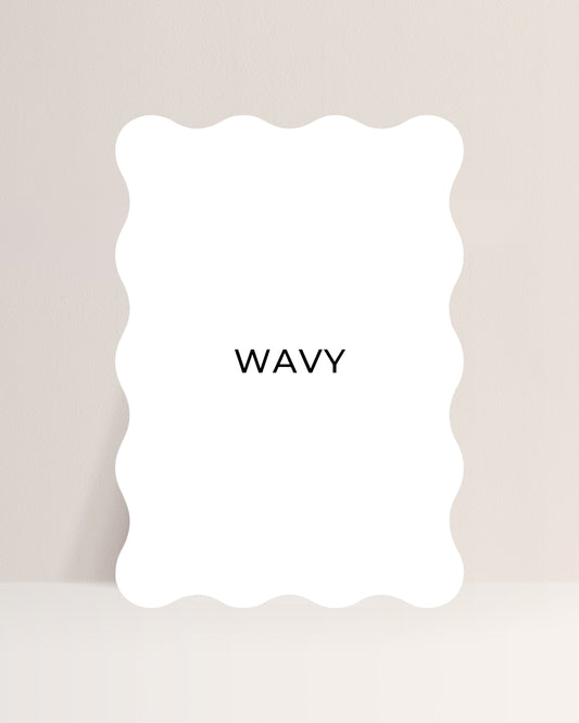 A4 (200mm x 290mm) Wavy Blank Acrylic