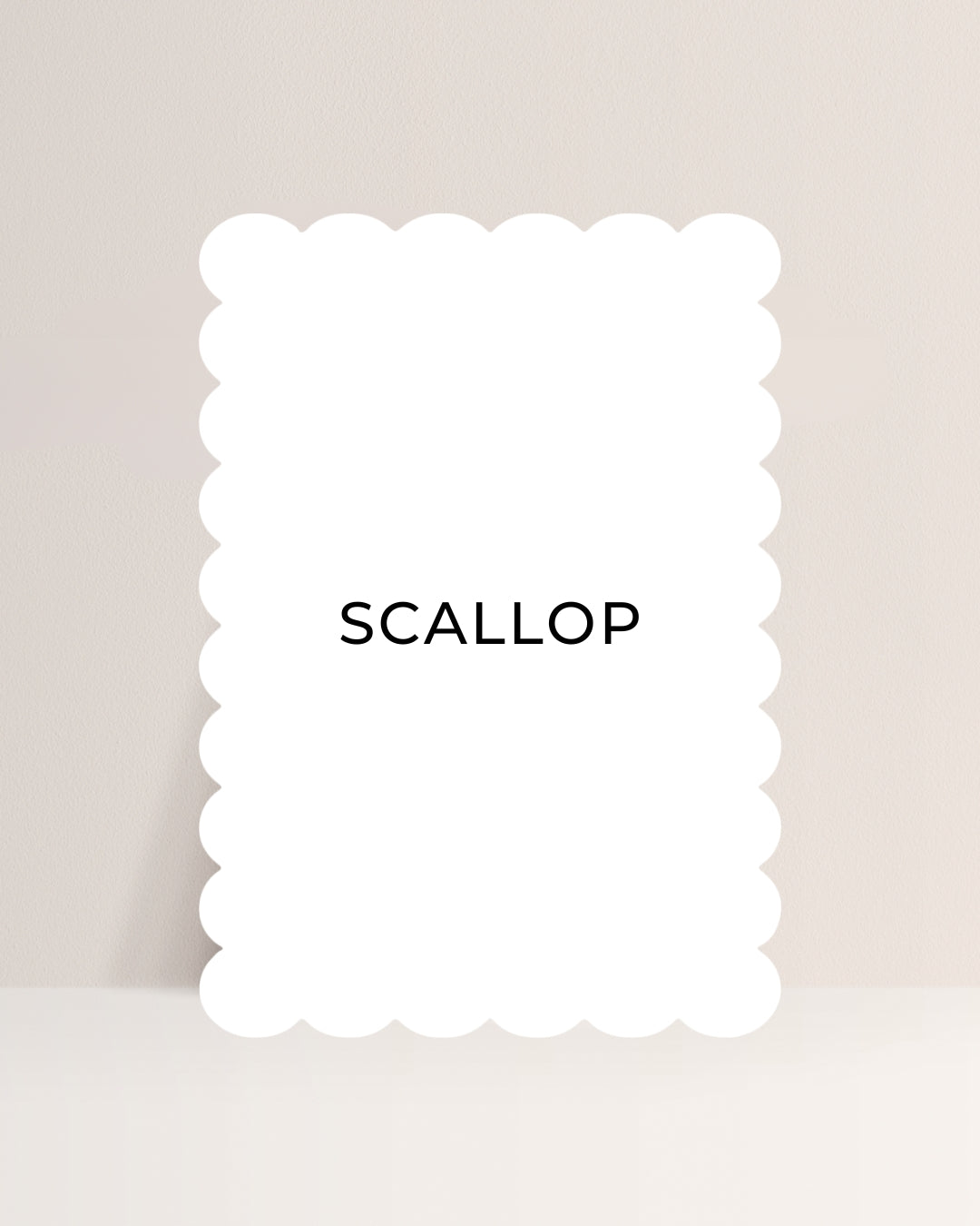 A6 (105mm x 148mm) Scallop Blank Acrylic