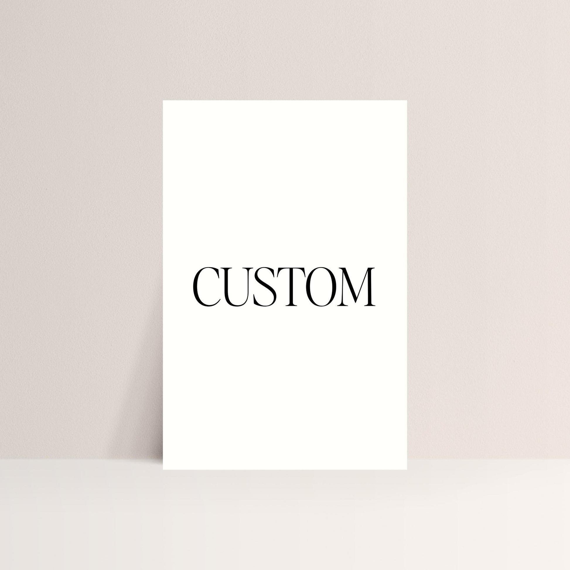 Custom | Welcome Sign